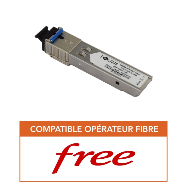 Convertisseur Fibre vers Ethernet pour Freebox Free (SFP) Convertisseur Fibre vers Ethernet pour Freebox Free (SFP)