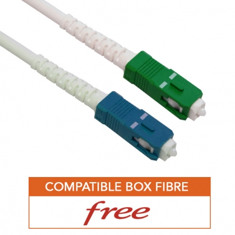 Câble Fibre Optique renforcé Freebox (4 mm) haute qualité