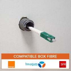 Cable fibre optique souple et resistant pour box orange, bouygues, SFR