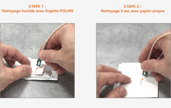 Nettoyage de la fibre optique